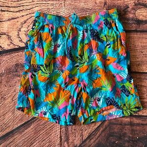 Free Planet Tropical Print Men's Shorts‎